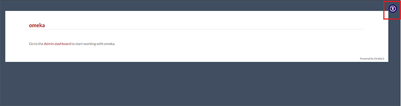 omeka wcag web accessibility