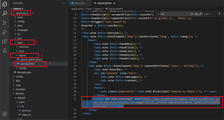 omeka website accessibility remediation