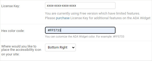 ada wcag accessibility integration