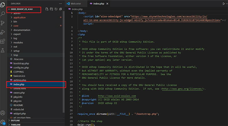 oxid website accessibility remediation