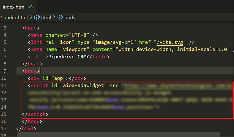 pipedrive website accessibility remediation