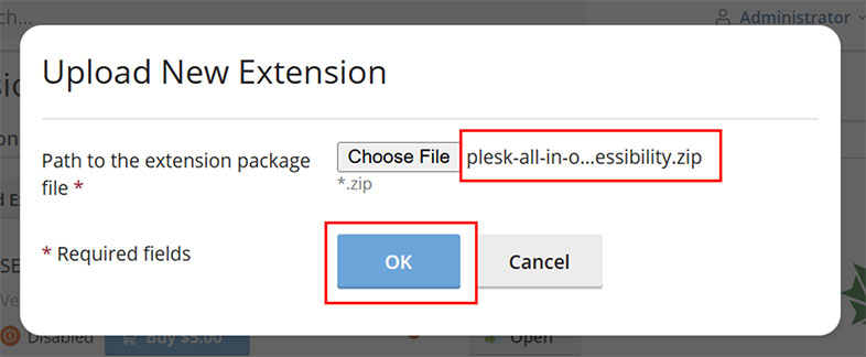plesk ada website accessibility