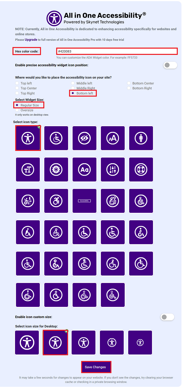 pluxml all in one accessibility