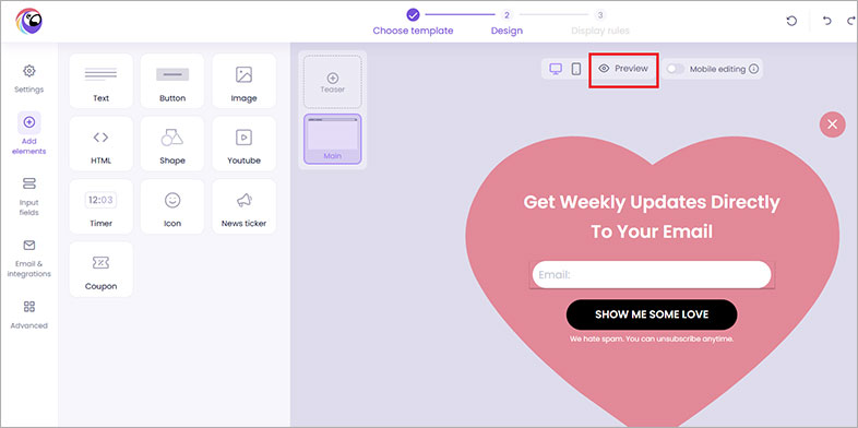 ada accessible poptin website