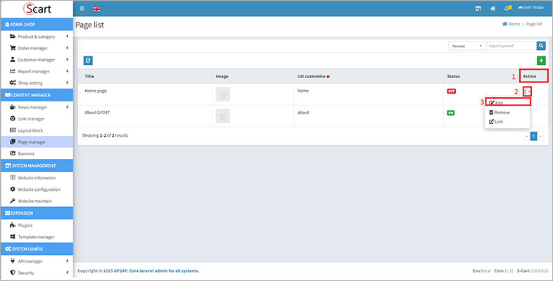 s-cart wcag web accessibility