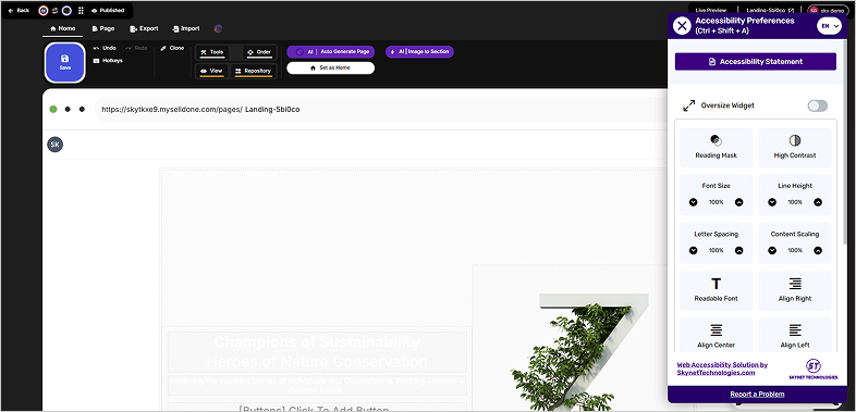 selldone wcag website accessibility