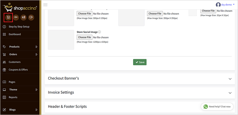 shopaccino accessible website design