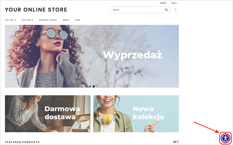 shoper all in one accessibility