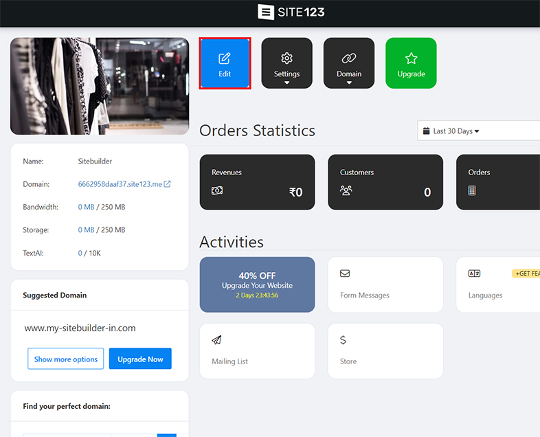 site123 website accessibility remediation
