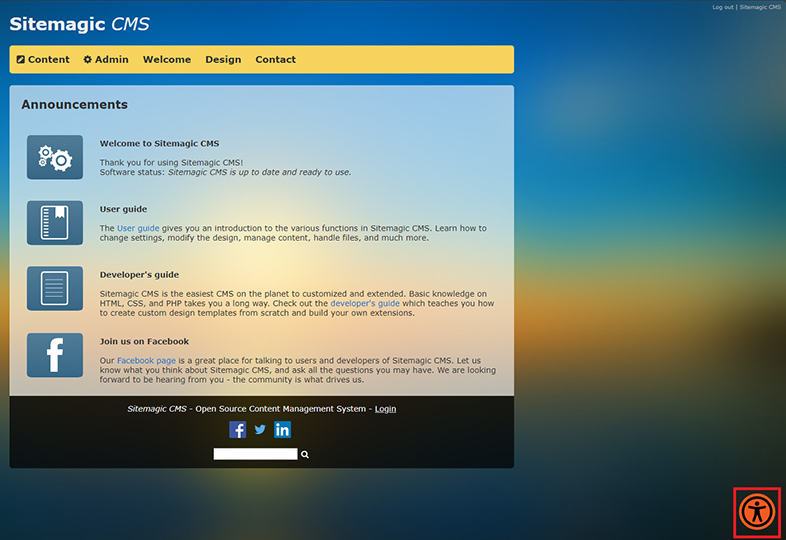 sitemagic wcag web accessibility