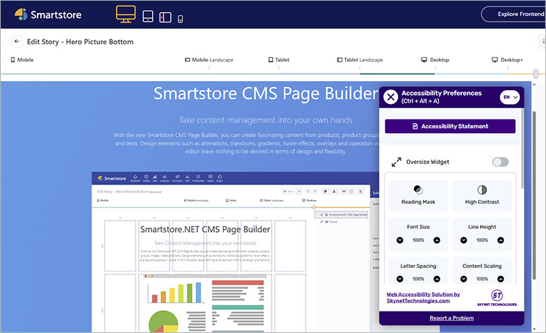 accessible smartstore accessible website design