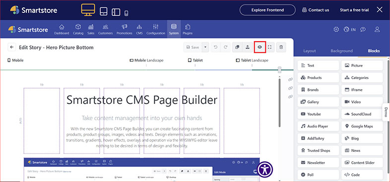 smartstore all in one accessibility
