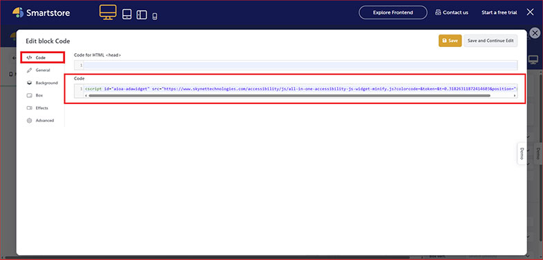 smartstore wcag web accessibility