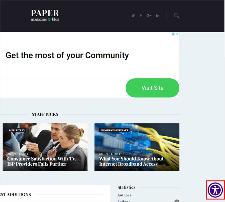 subrion ada website accessibility