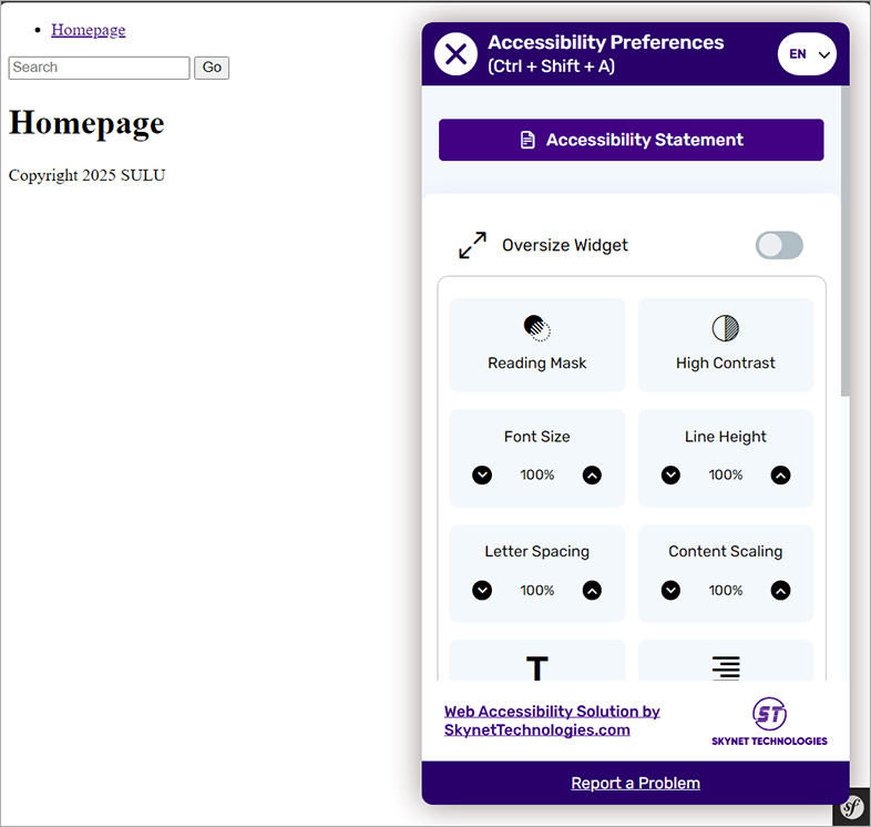 sulu all in one accessibility