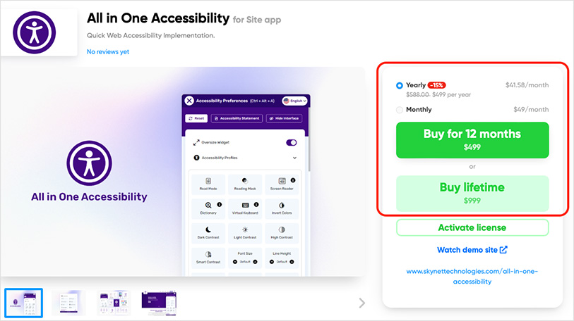 webasyst ada website accessibility