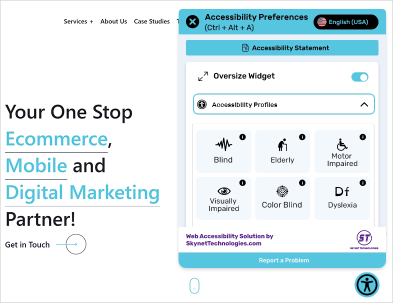 widget icon ada web accessibility