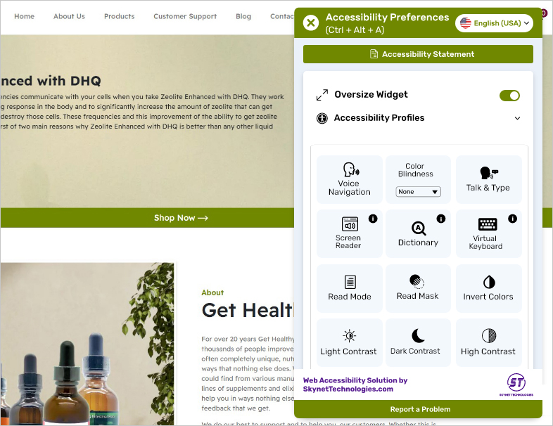widget preview ada web accessibility