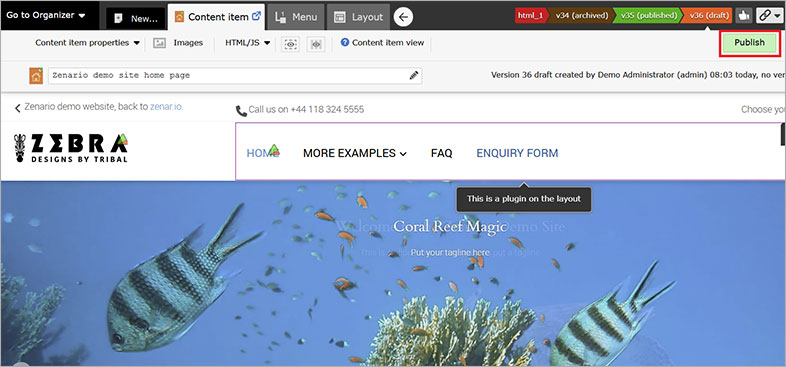accessible zenario accessible website design