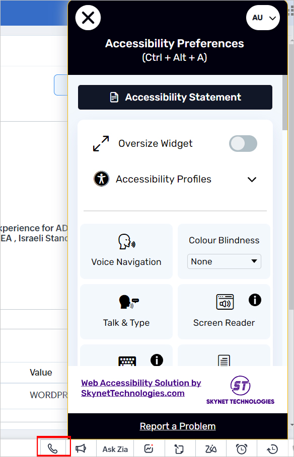 accessible zoho-crm accessible website design