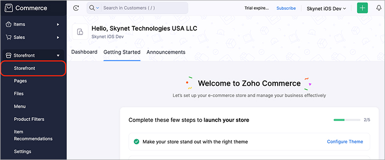 zohocommerce ada website accessibility