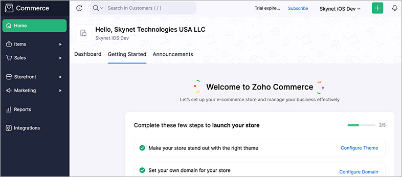 zohocommerce website accessibility remediation