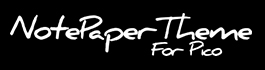 notepaper theme logo