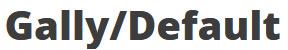 gally theme logo