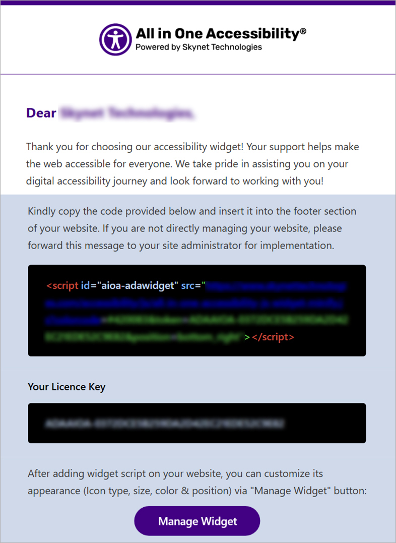 ada wcag accessibility integration