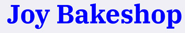 joy bakeshop theme logo