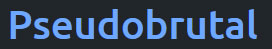 pseudobrutal theme logo