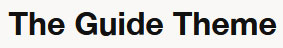 theguide theme logo