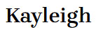 kayleigh theme logo