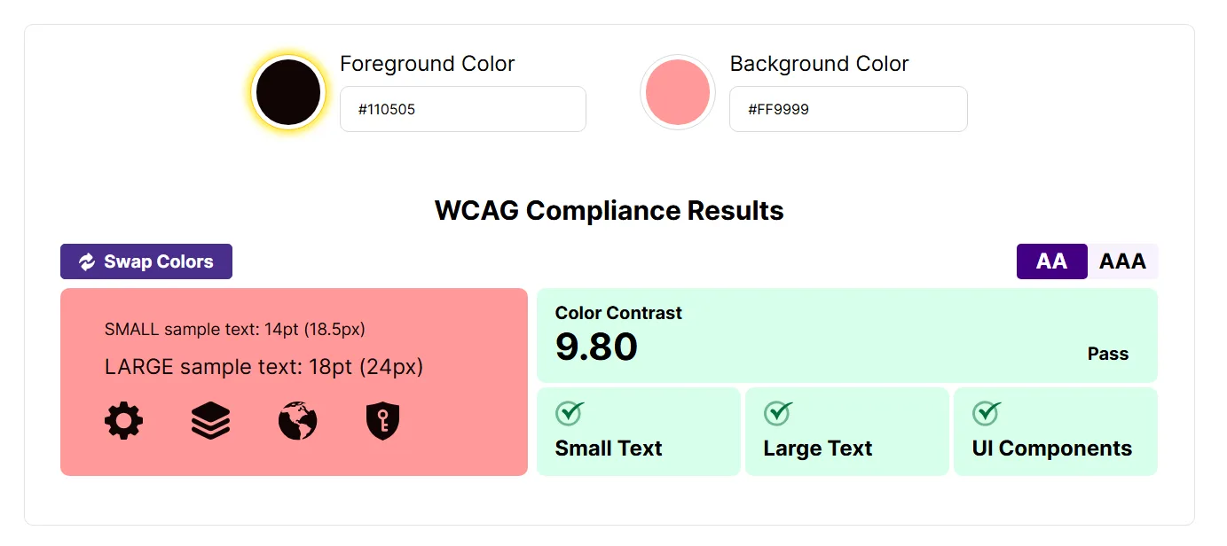 Accessibility Contrast Checker
