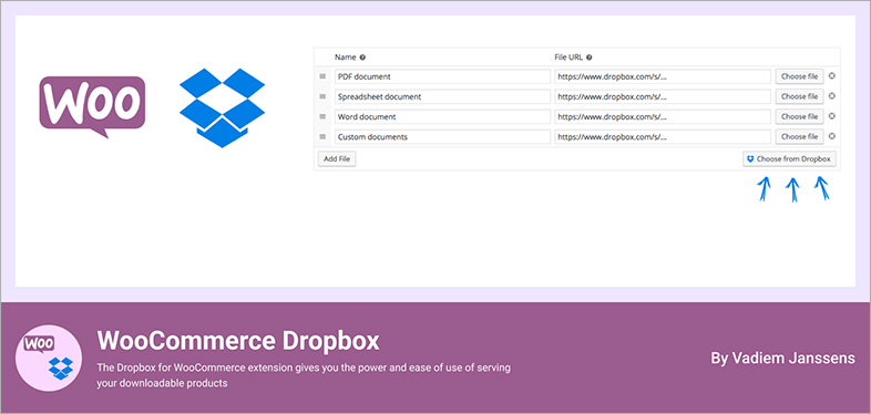 WooCommerce Dropbox