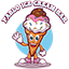 ice cream bar theme logo