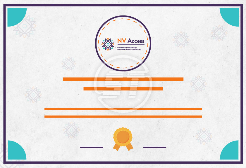 NVDA Certification for accessibility