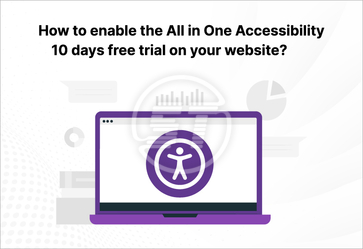 Enable All in One Accessibility 10 days free trial
